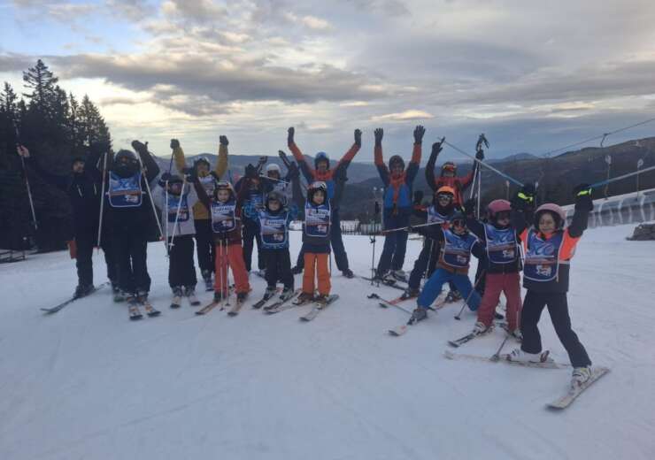 La première sortie de l'école de ski 2025