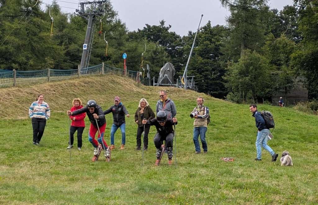 Ski sur herbe au Champ du Feu