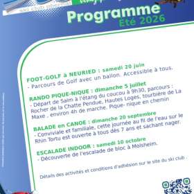 Programme d&rsquo;été