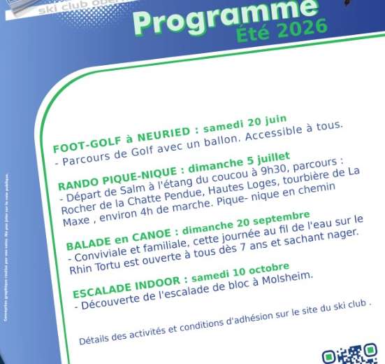 programme été 2026