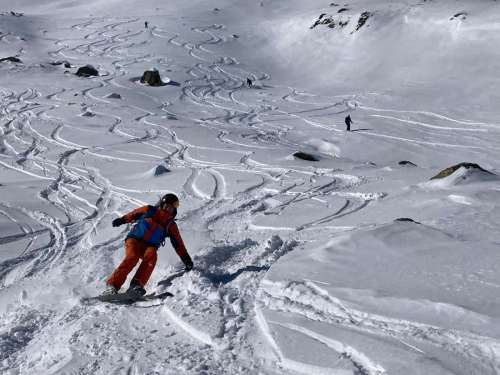 Descente ski